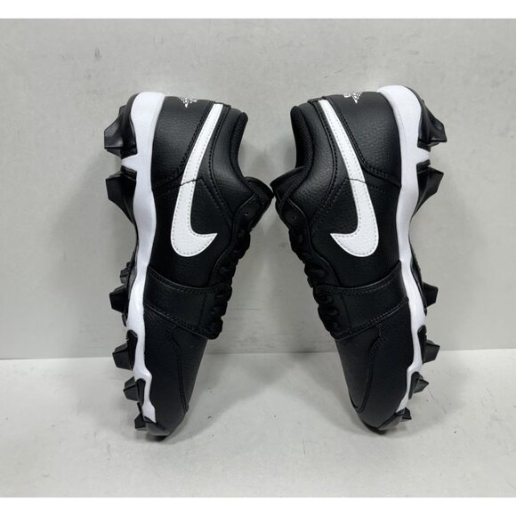 Nike Air Jordan 1 Low GS Cleats Black Wht Football Baseball HF6885-001 5.5 Youth - Picture 3 of 7